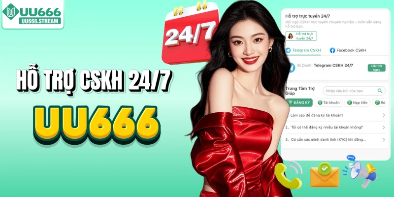 Nhân viên hỗ trợ trực tuyến 24/7
